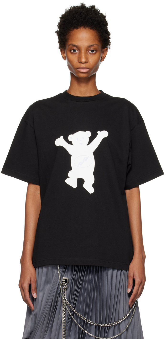 Black Teddy T-Shirt by We11done on Sale