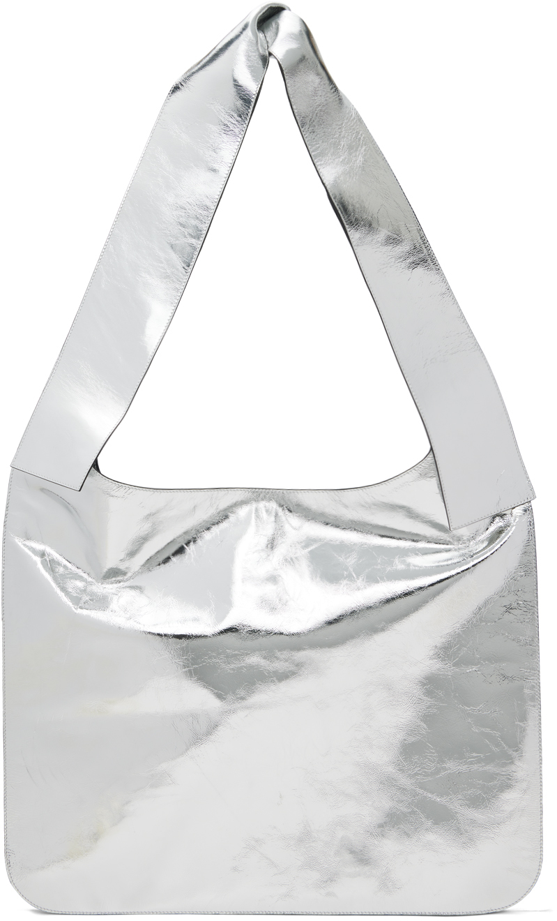 【関税込み】We11done シルバー ノット バッグ Silver Knotted Bag by We11done on Sale