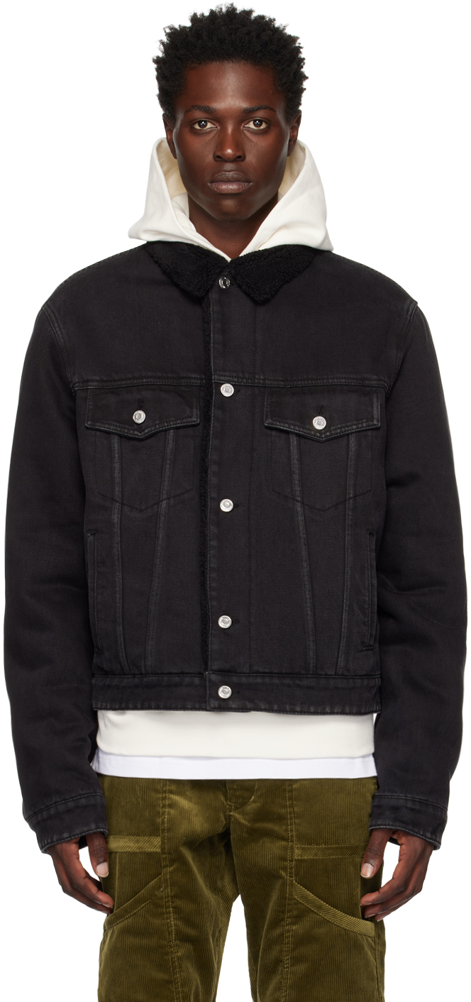 Black Regular Fit Denim Jacket