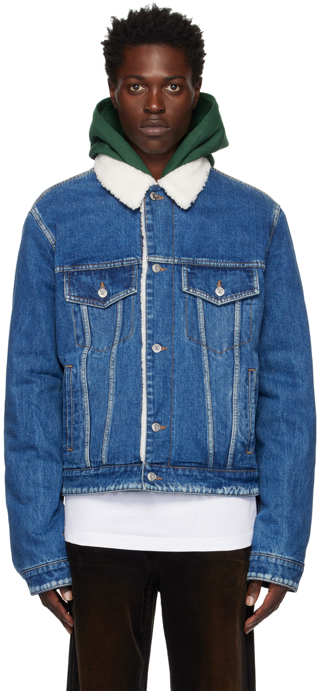 Blue Regular-Fit Denim Jacket