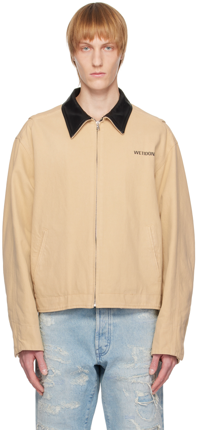 Beige worker jacket sale