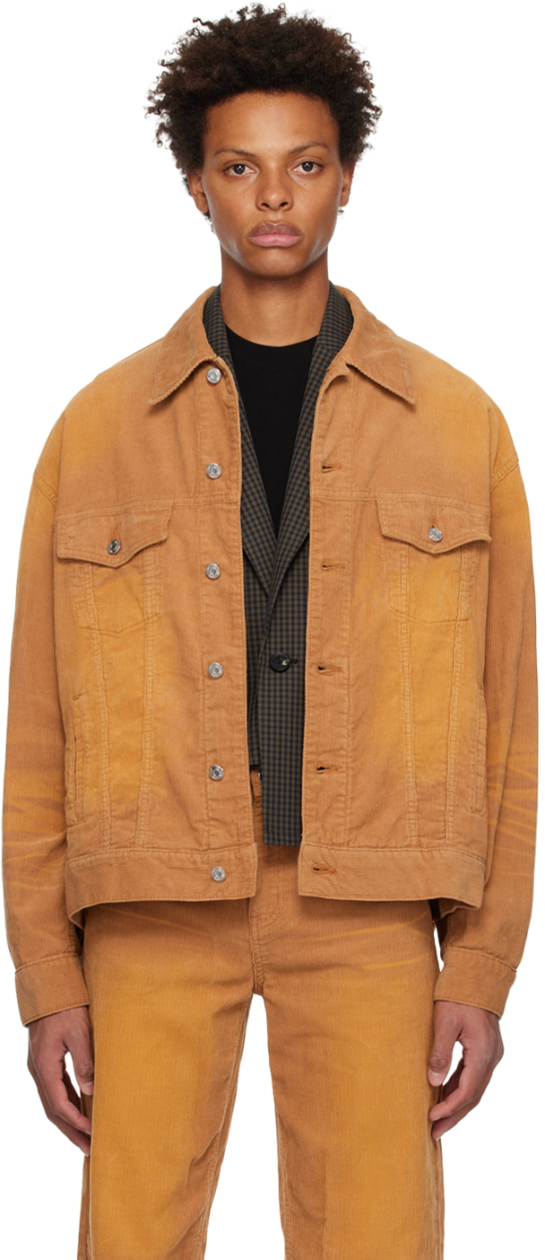 Tan oversized jacket sale