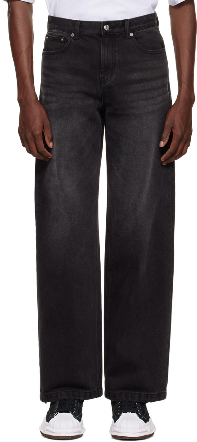 We11done: Black Faded Jeans | SSENSE