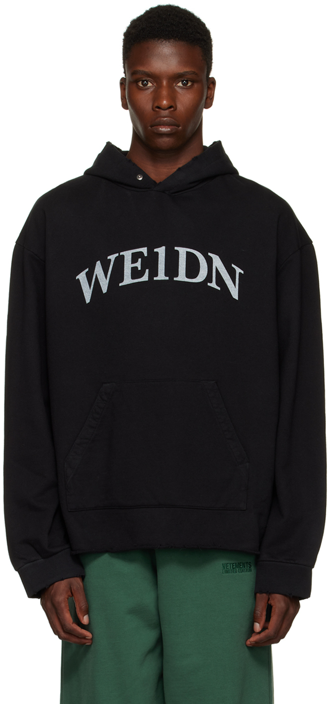 Black Distressed Hoodie