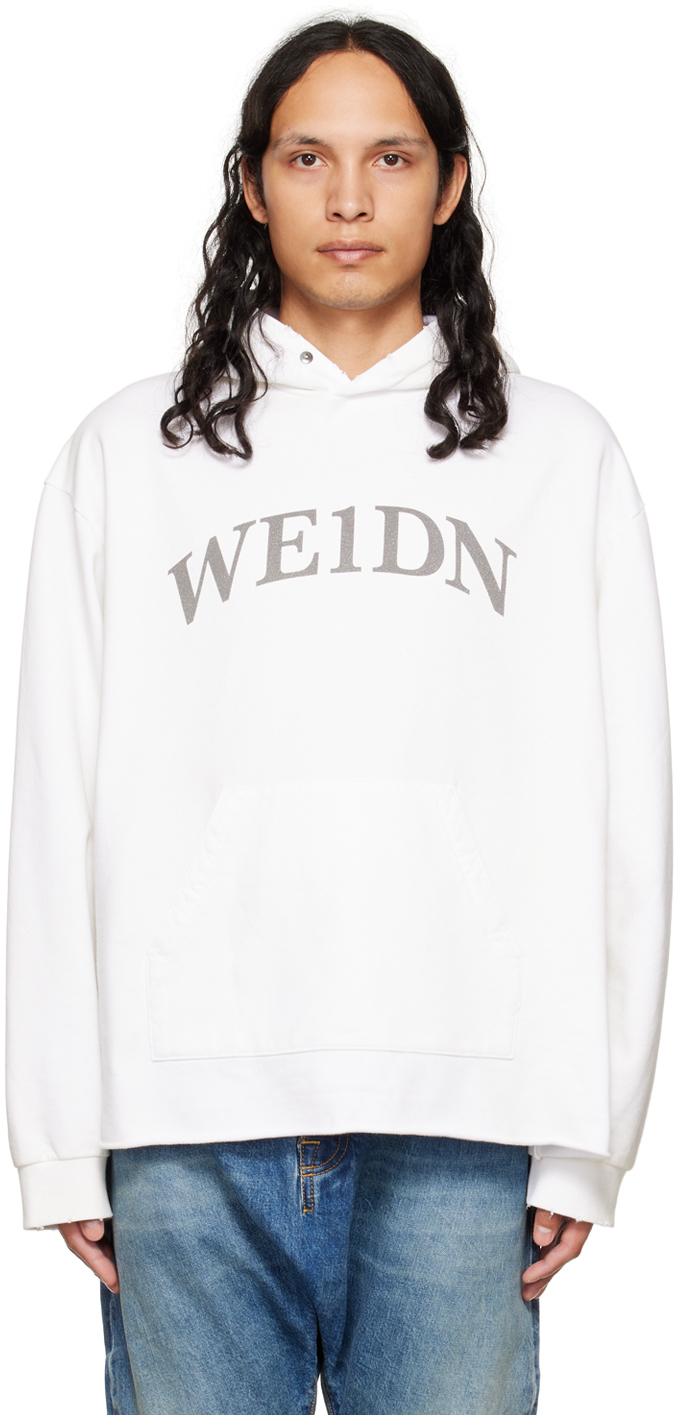 White shop distressed sweatshirt