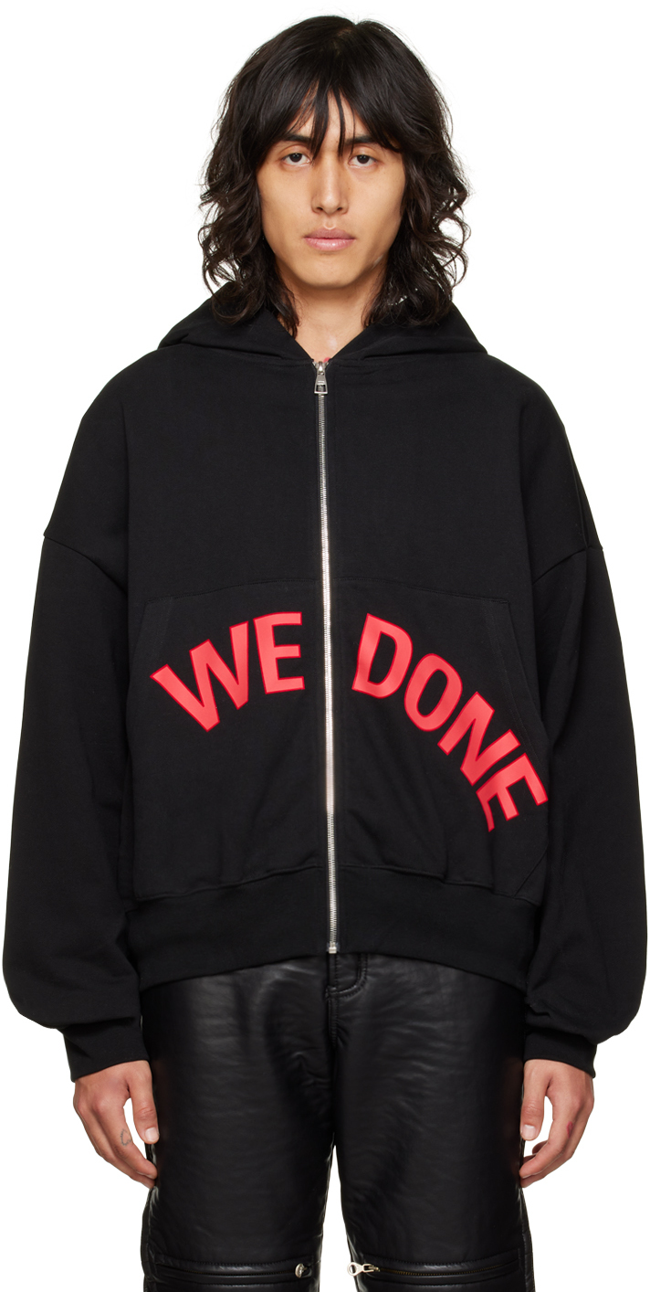 We11 Done Black Basic Hoodie