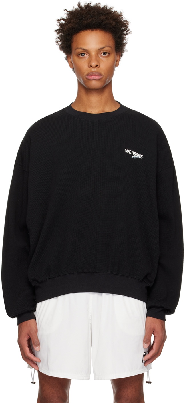 Shop We11 Done Black Basic 1506 Sweatshirt