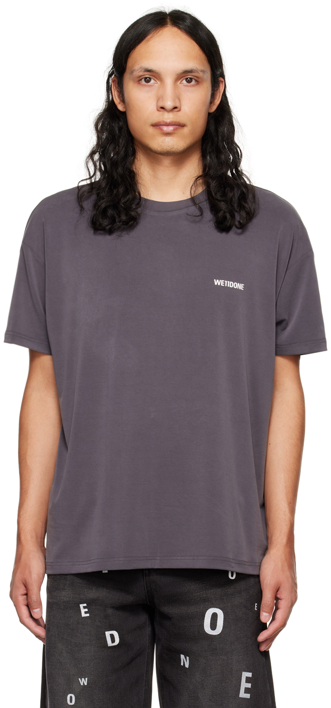 We11done: Gray Oversized T-Shirt | SSENSE