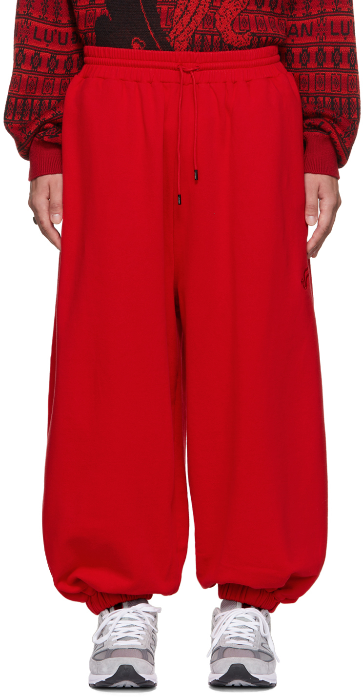 Red Baggy Bontan Lounge Pants