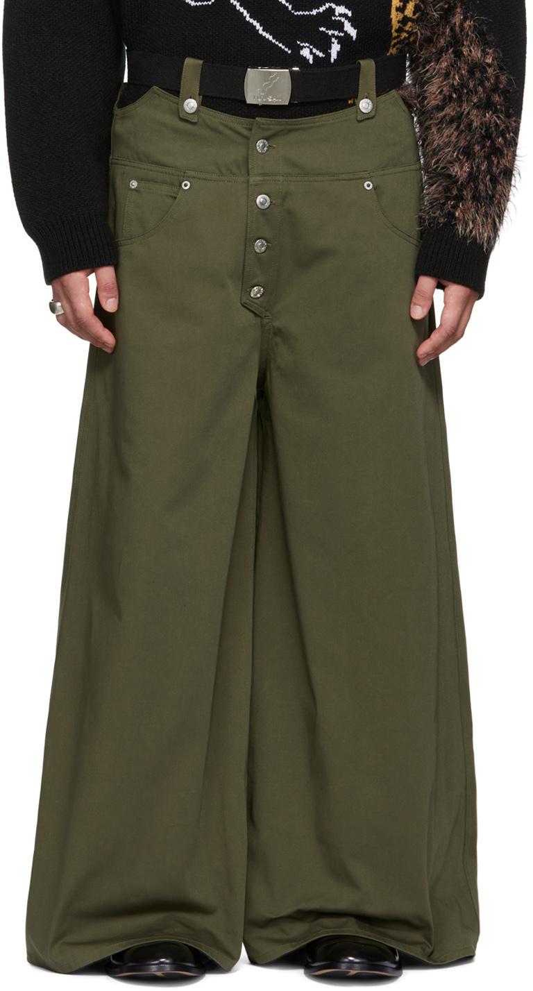 Ssense Uomo Abbigliamento Pantaloni e jeans Pantaloni Pantaloni militari SSENSE Exclusive Brown Baggy Bontan Lounge Pants 