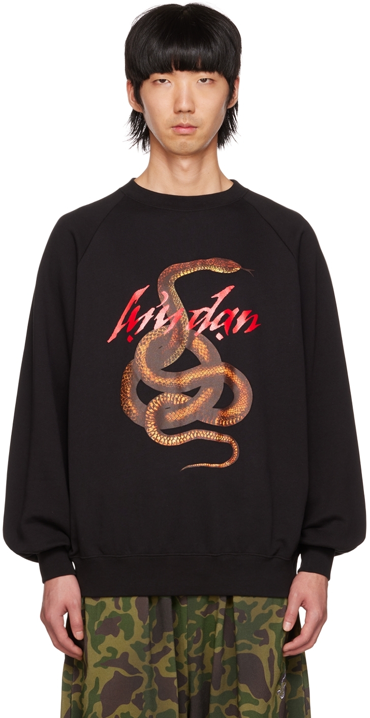Black Knotted Snake Sweatshirt