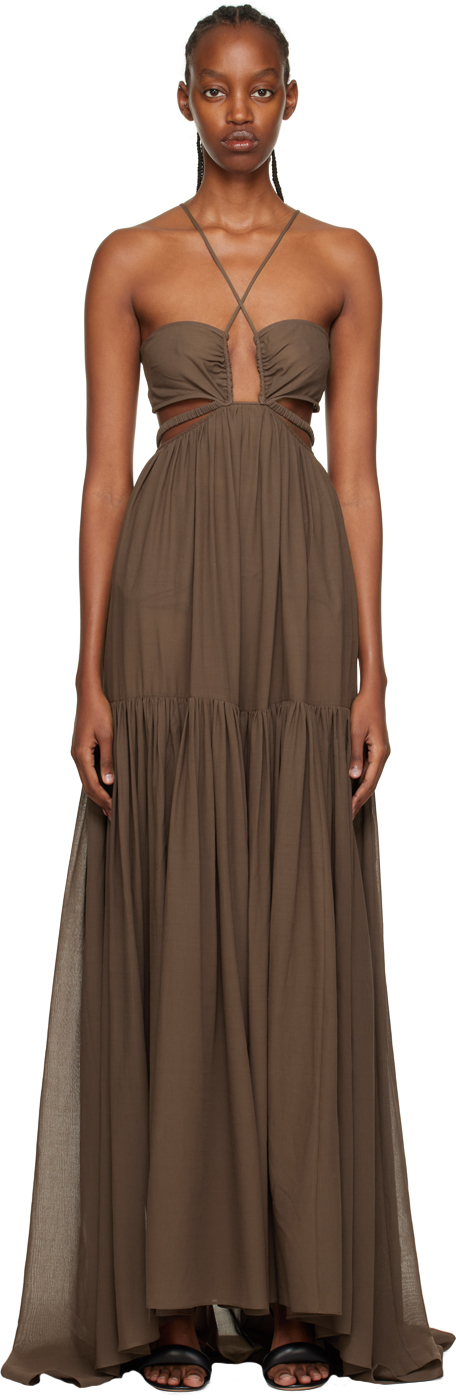 SSENSE Exclusive Brown Semi-Sheer Cover Up