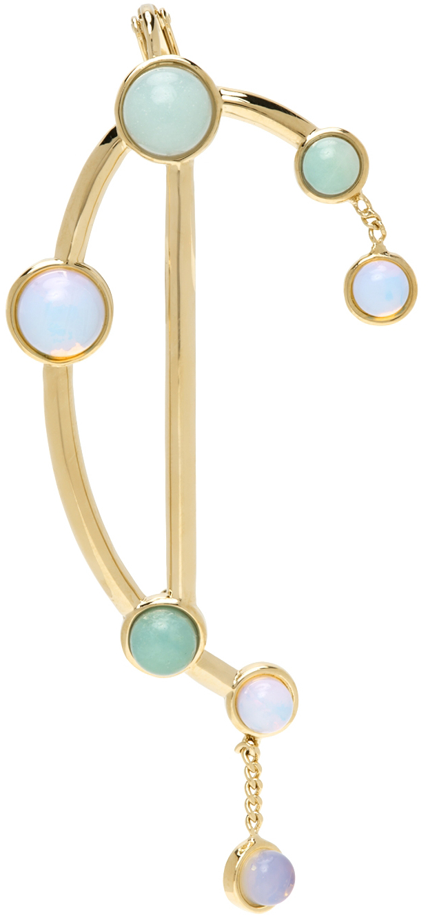 Chloé Gold Zodiac Libra Single Right Earring In 9cg Multicolor 7