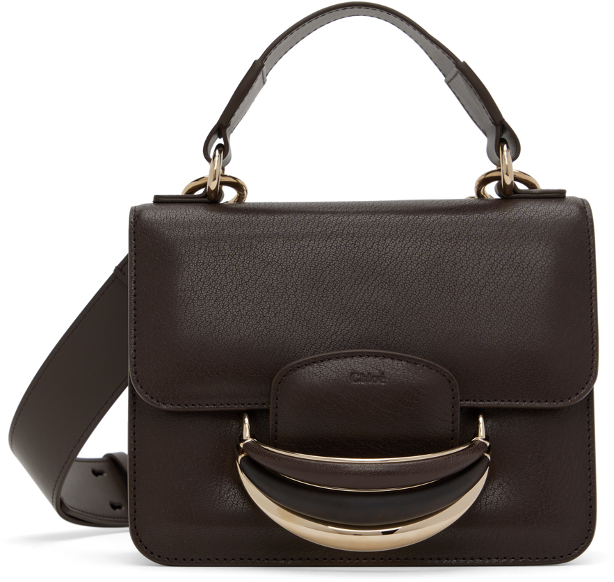 Brown 'Kattie Small' shoulder bag Chloé - IetpShops GB - band collar top  see by chloe top