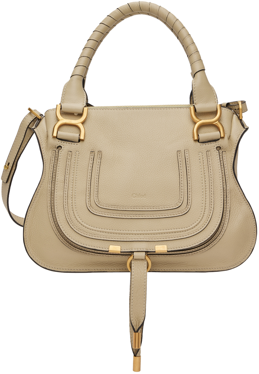 Mytheresa launches a Customizable Chloé C mini bag - womens see by chloe -  Chloe Mantella Beige In Cotone E Lana