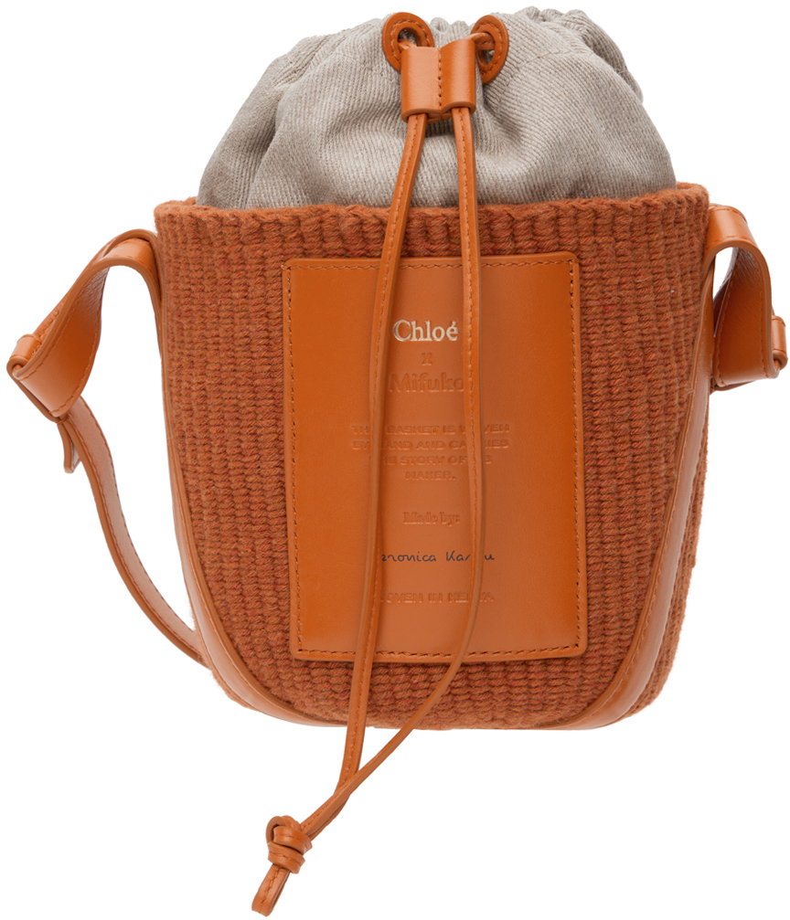 Chloé Orange Mifuko Edition Basket Shoulder Bag