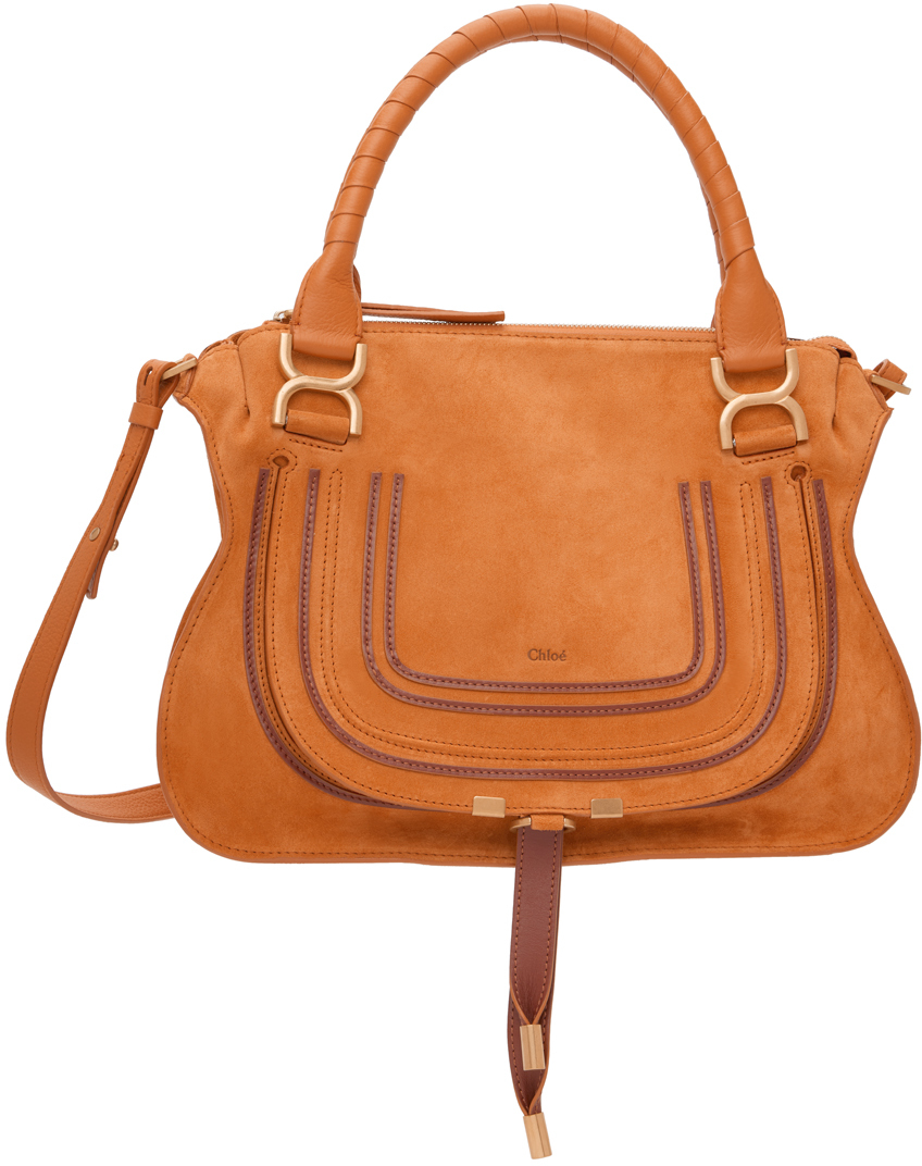 Chloé Orange Medium Marcie Shoulder Bag