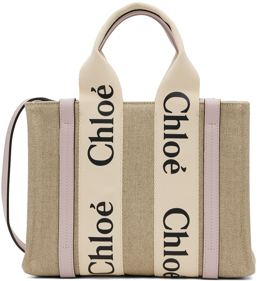 Chloé Beige Small Woody Tote