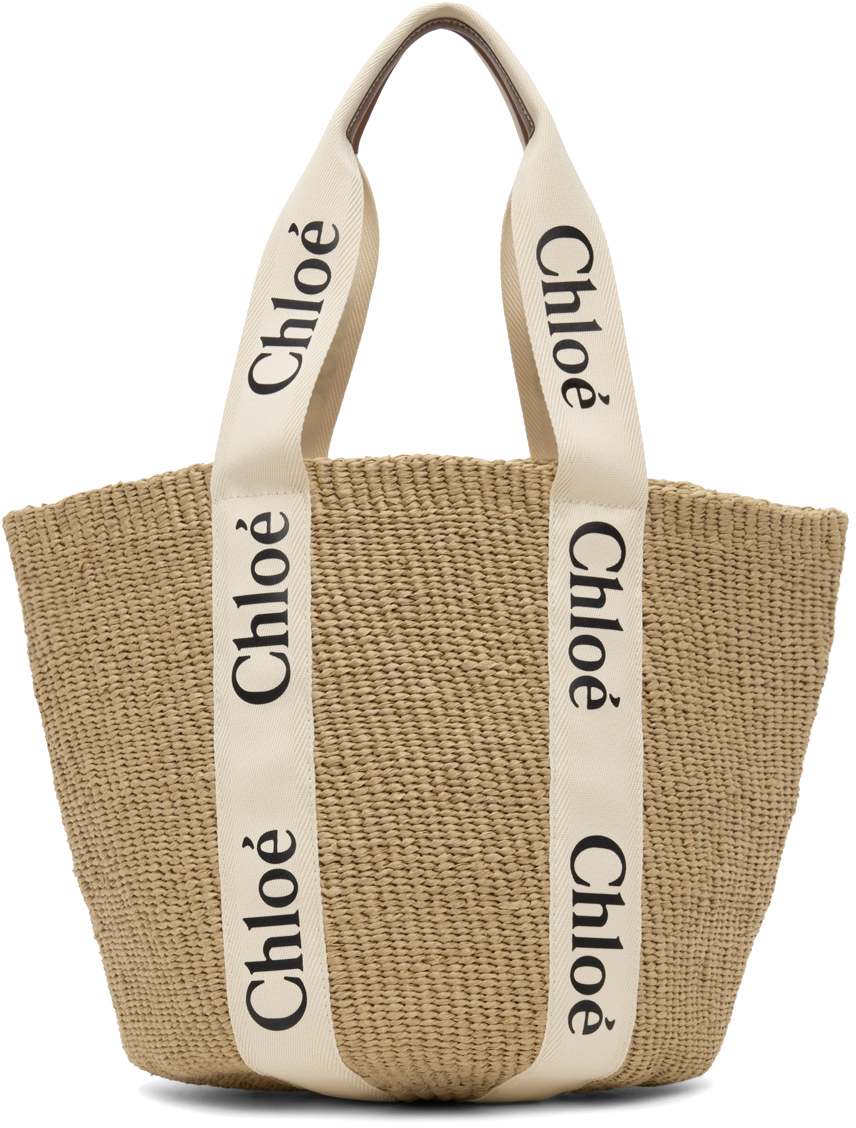 Chloé Logo Woody Belt Bag in White