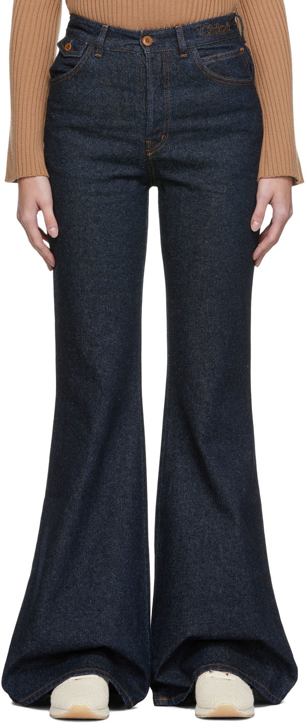 Chloé Blue Flare Jeans