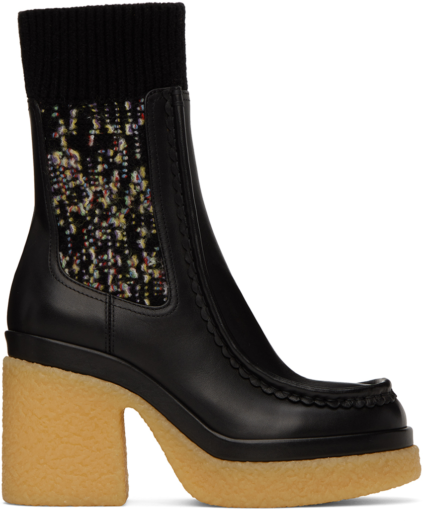 Chloé Black Jamie Sock Boots