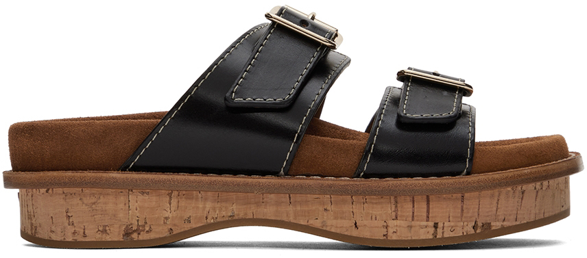 Chloé Black Marah Flat Sandals