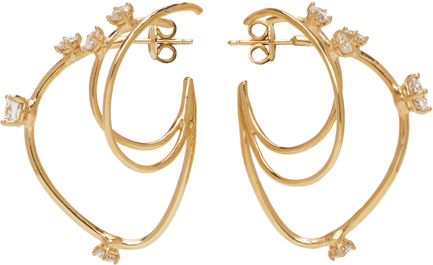 Ssense Donna Accessori Gioielli Orecchini Gold Virtus Earrings 