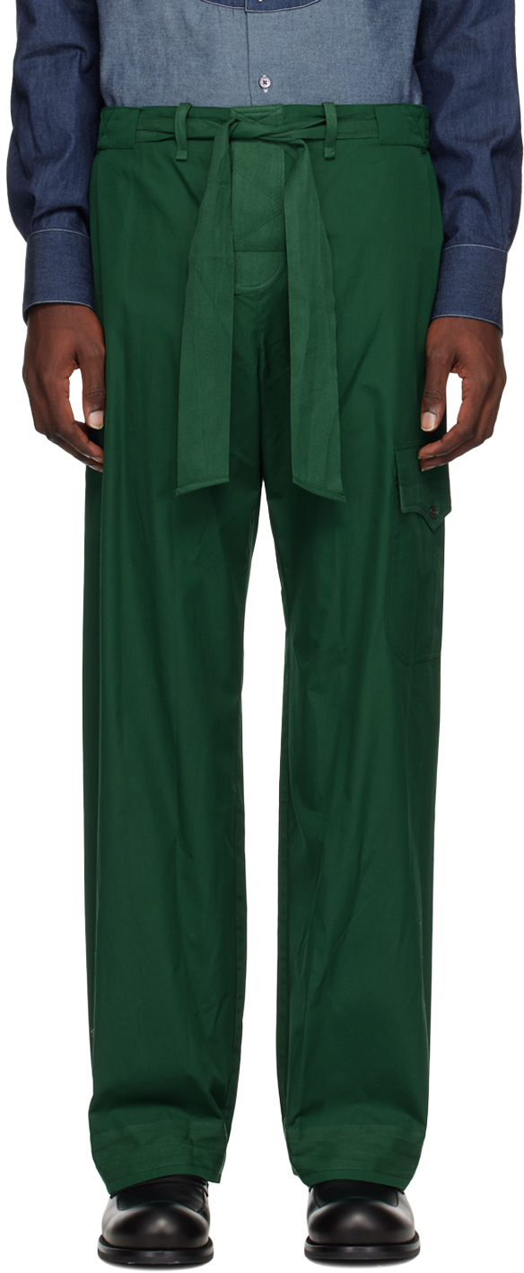 Sébline Green Combat Pyjama Trousers In Dark Green