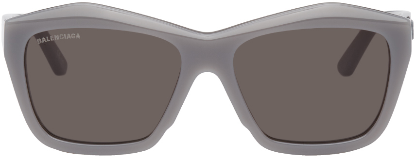 Balenciaga Grey Square Sunglasses