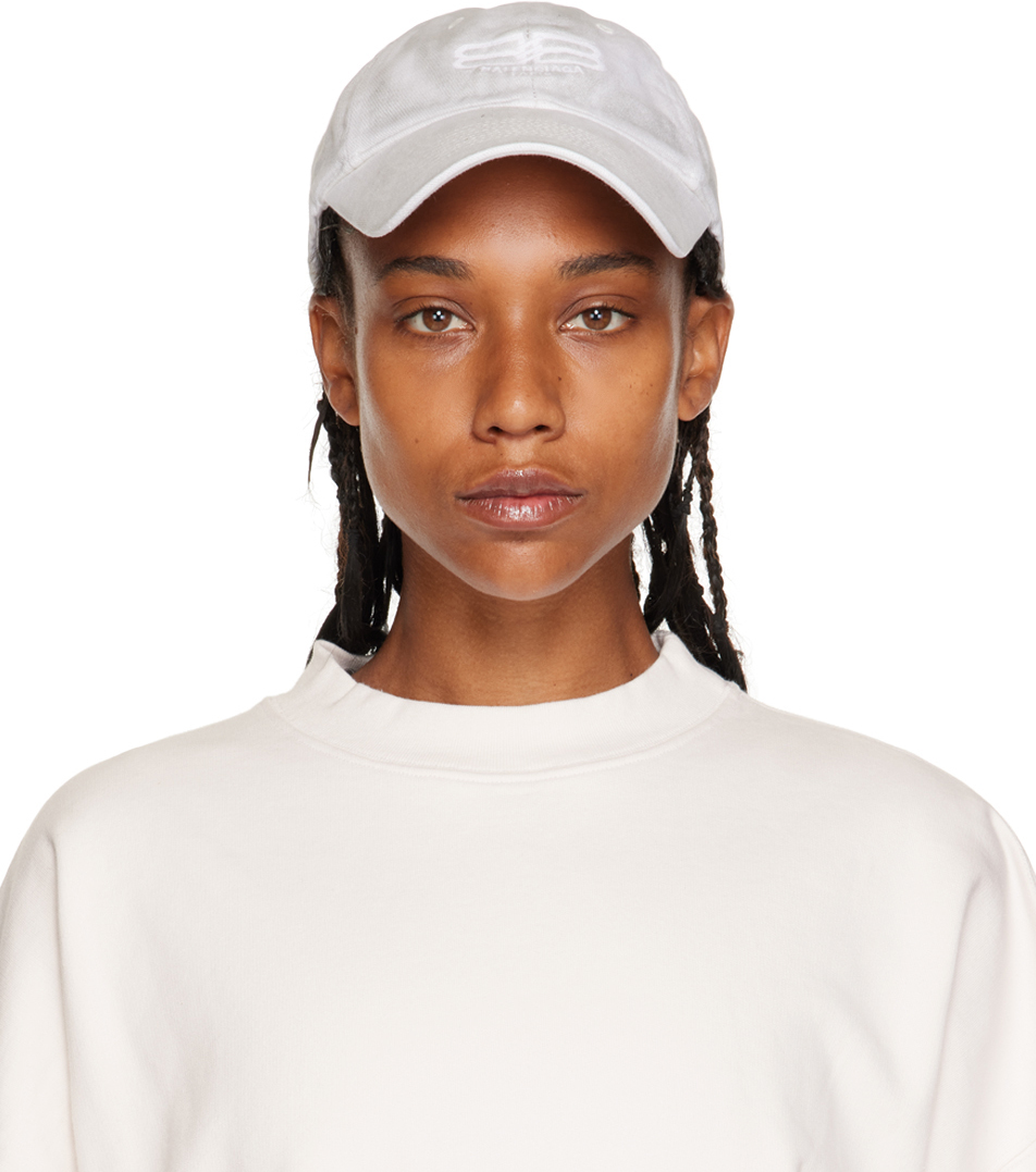 SSENSE Women Accessories Headwear Caps Off-White BB Paris Icon Cap 