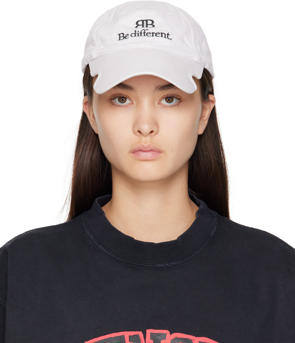 White 'Be Different' Cap