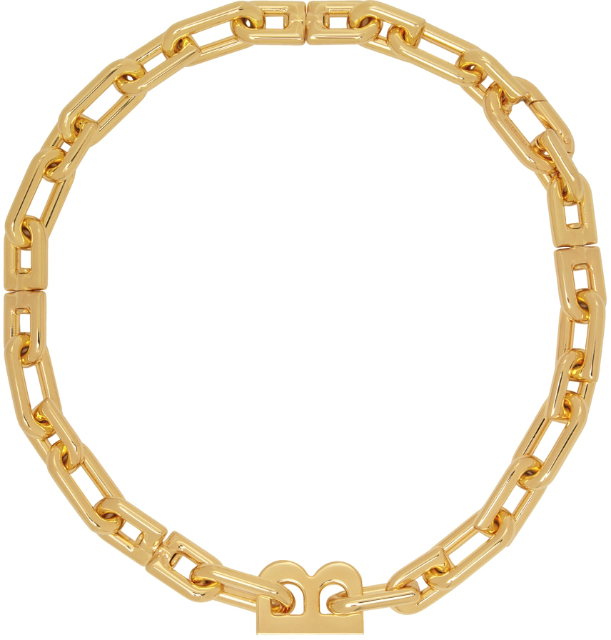 BALENCIAGA License goldtone necklace  NETAPORTER