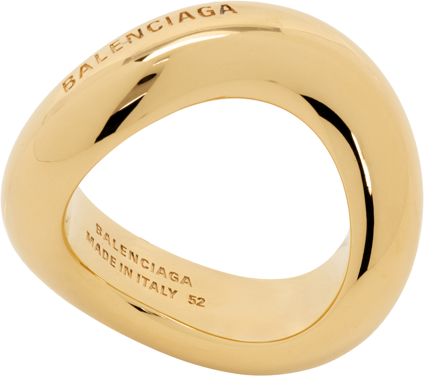 Gold Loop Ring by Balenciaga on Sale