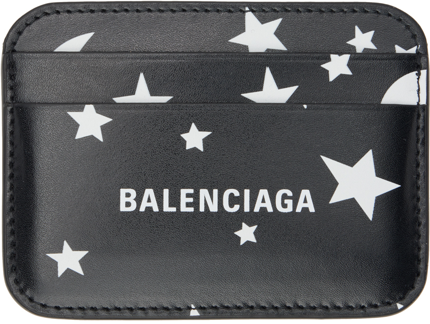 Balenciaga Black Moon & Stars Card Holder