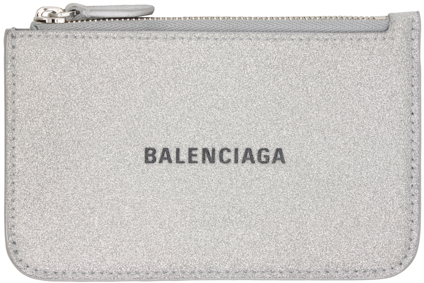 Balenciaga Silver Cash Card Holder