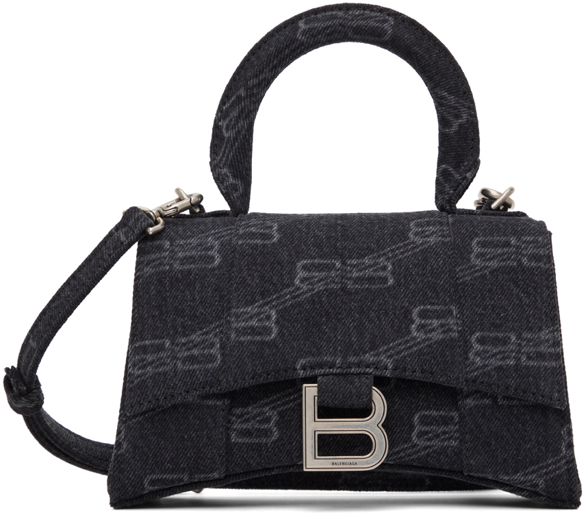 Balenciaga Black XS Hourglass Bag