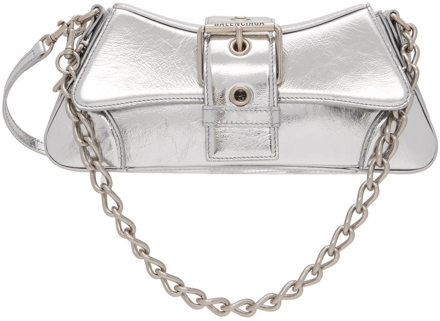 Balenciaga Silver Small Lindsay Shoulder Bag