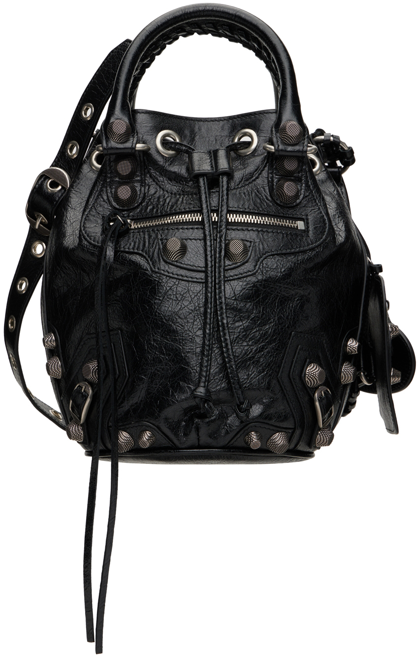 Balenciaga Black S 'Le Cagole' Bucket Bag