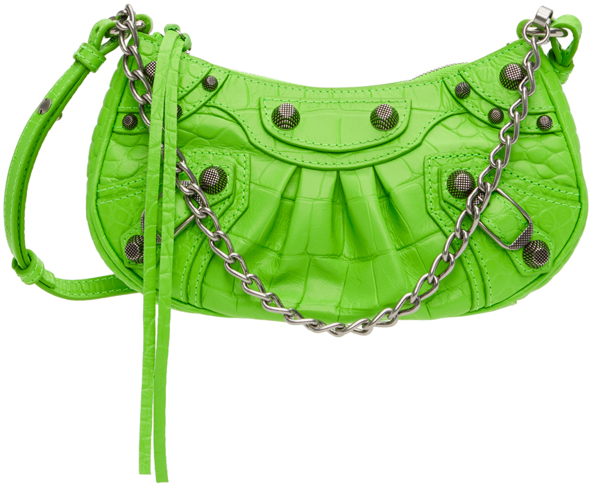 Balenciaga Green Mini 'Le Cagole' Shoulder Bag