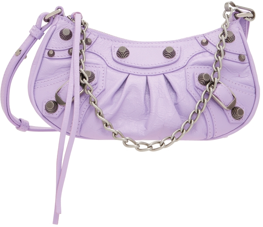 Balenciaga Purple Mini 'Le Cagole' Shoulder Bag