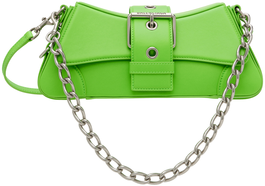 Balenciaga Green Small Lindsay Shoulder Bag
