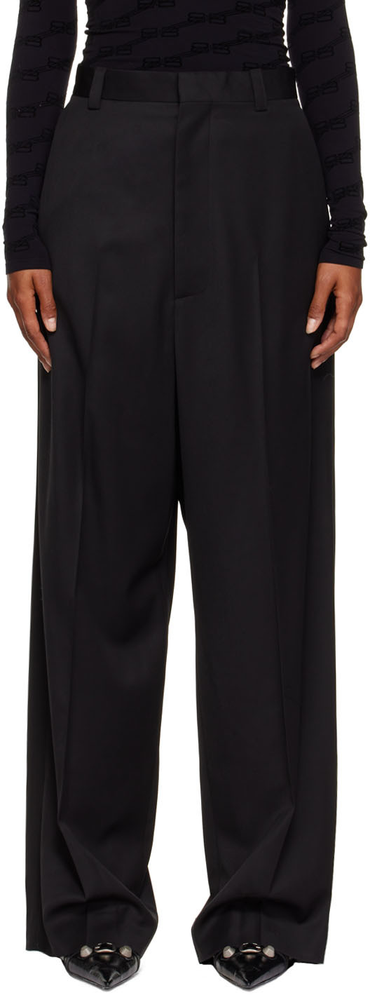 Balenciaga Black Wide-Leg Trousers | Smart Closet