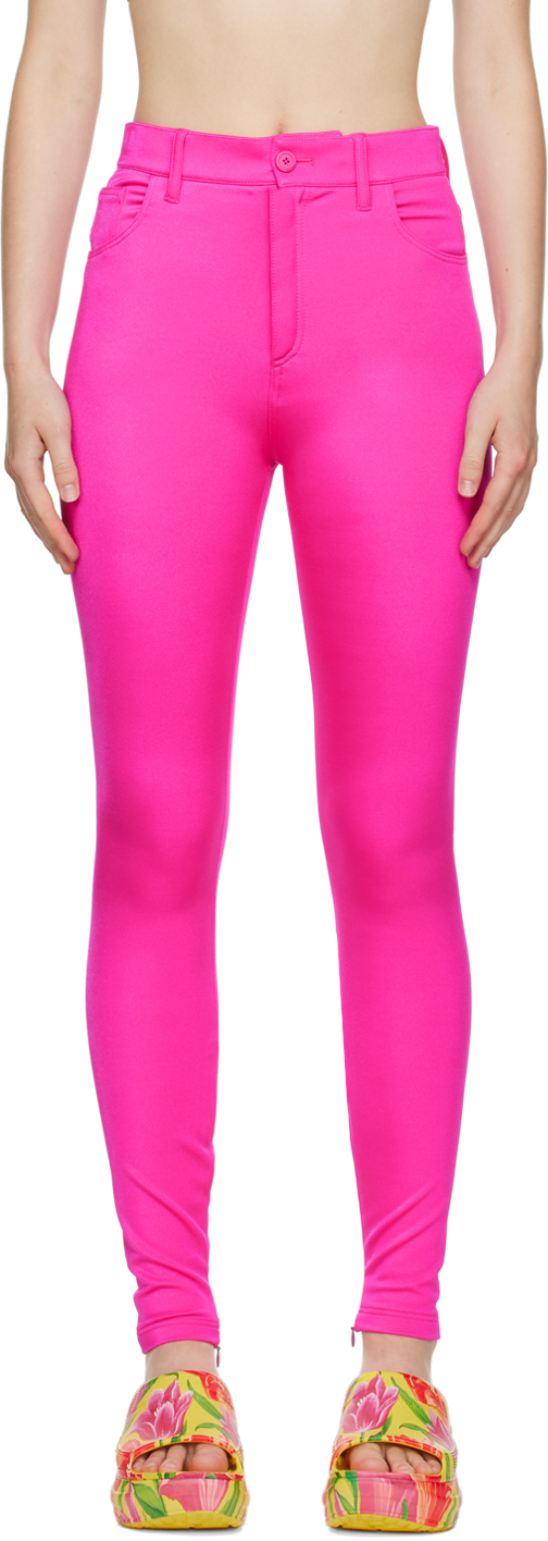 Balenciaga Pink Bodycon Leggings