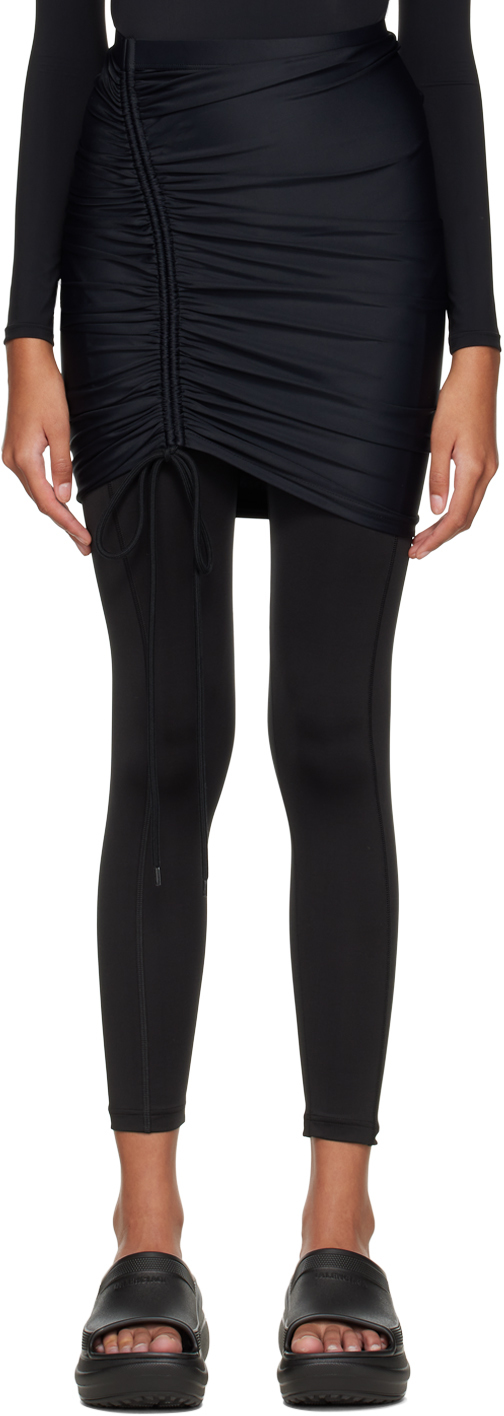 Balenciaga Black Stretch Miniskirt