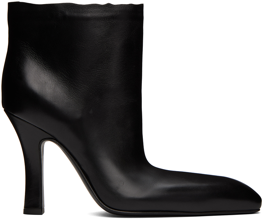 Leather heels Balenciaga Black size 37 EU in Leather  19512465