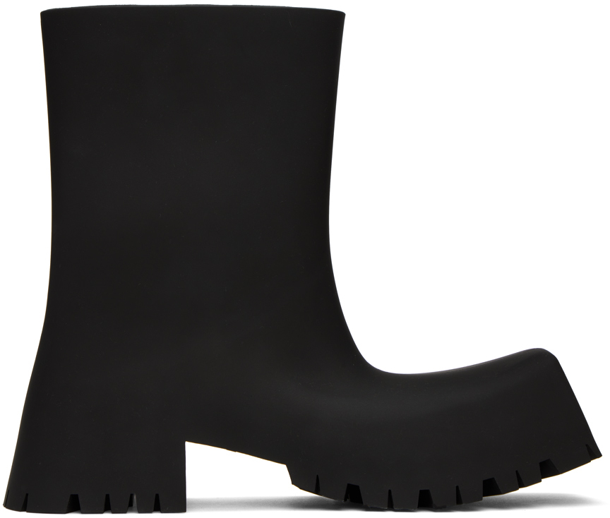 Balenciaga Black Trooper Ankle Boots