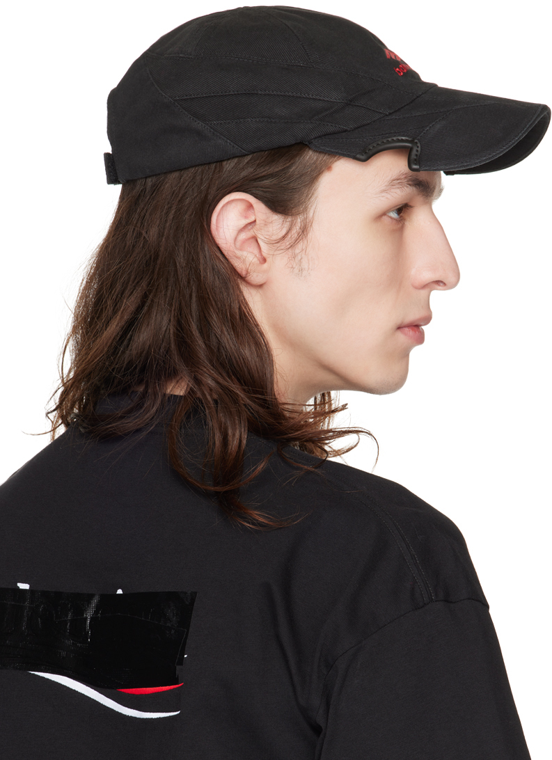 Balenciaga Black 3B Sports Icon Tracksuit Cap | Smart Closet