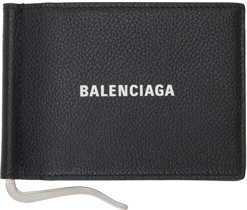 BALENCIAGA BLACK CASH FOLD WALLET