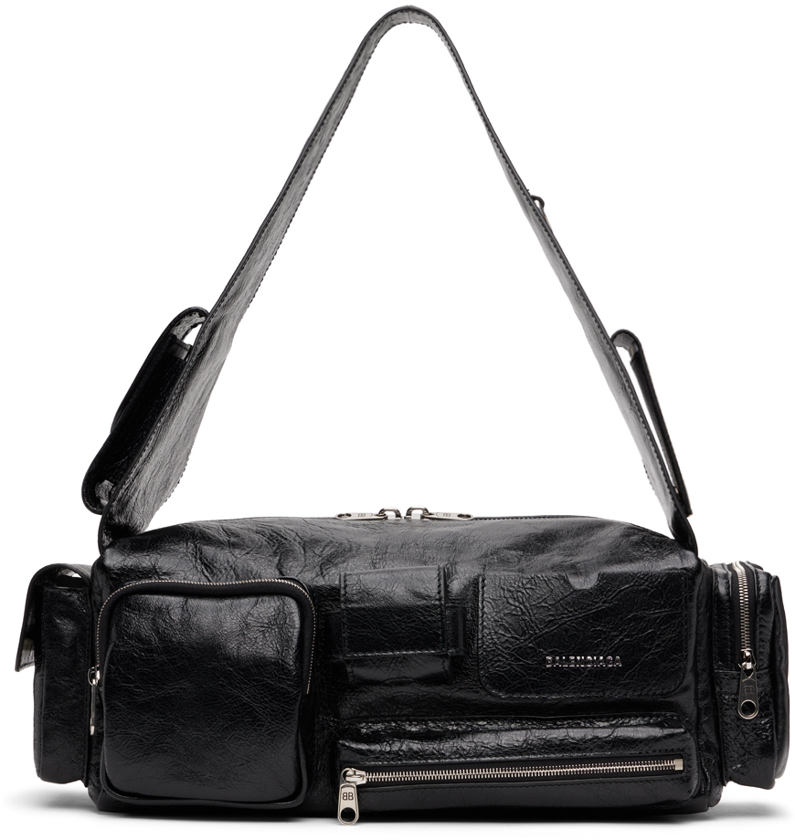 Balenciaga Black Small Superbusy Messenger Bag SSENSE Canada