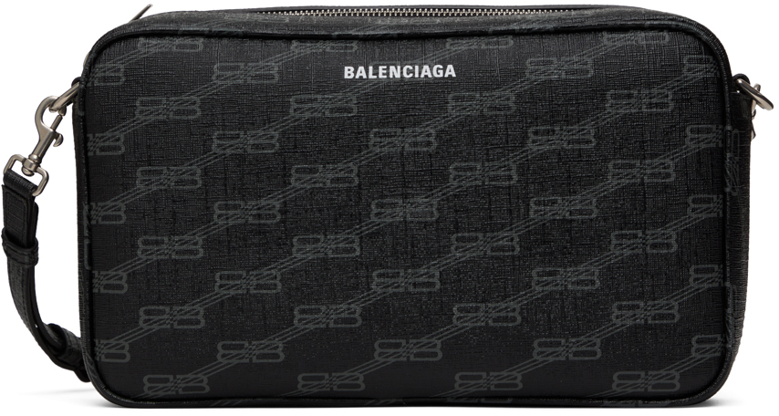 Balenciaga Black Medium BB Monogram Bag